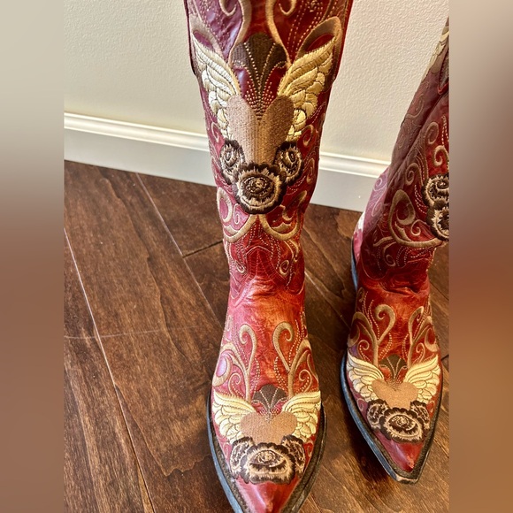 Vintage Old Gringo Boots! Gorgeous Red - Picture 2 of 5